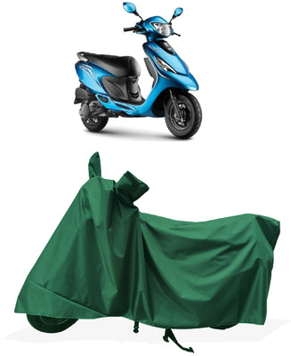 Tricway Two Wheeler Cover for TVS(Scooty Zest, Green)