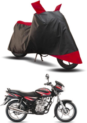 KEDIT Two Wheeler Cover for Bajaj(Discover 125 DTS-i, Red, Black)