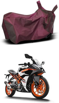 Mdstar Waterproof Two Wheeler Cover for KTM(RC 390, Maroon)