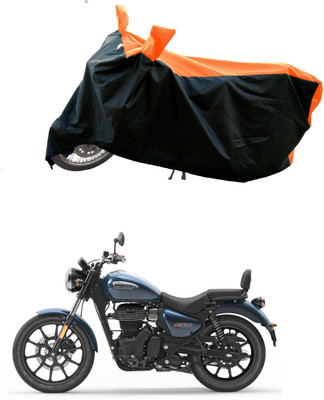 AESTRYD Two Wheeler Cover for Royal Enfield(Meteor, Orange)