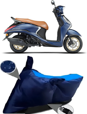BbcMart Waterproof Two Wheeler Cover for Yamaha(Fascino 125, Blue)