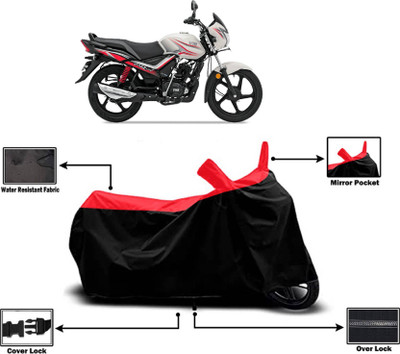 KEDIT Two Wheeler Cover for TVS(Star City Plus, Red)