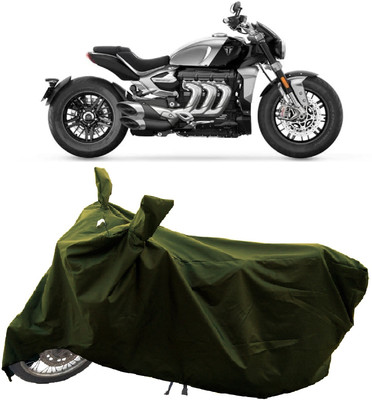 GROFATIK Two Wheeler Cover for Triumph(Rocket III, Green)