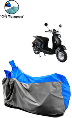 Autofly Waterproof Two Wheeler Cover for Evolet(Polo, Grey, Blue)