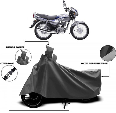 MMSSTAR Waterproof Two Wheeler Cover for TVS(Victor Edge, Grey)