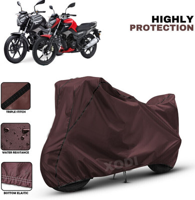 xodi Waterproof Two Wheeler Cover for TVS(Radeon, Maroon, Black)