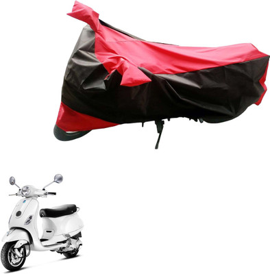 MWBB Waterproof Two Wheeler Cover for Piaggio(Vespa LX, Black, Blue)