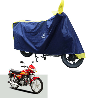 Kavach Waterproof Two Wheeler Cover for Hero(HF Deluxe, Yellow, Blue)