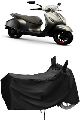 Autoprime Two Wheeler Cover for Bajaj(Urbanite Chetak BS6, Black)