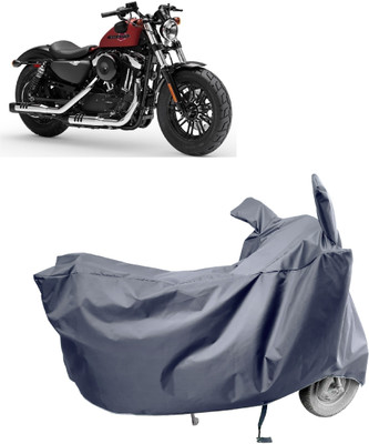 Amexride Two Wheeler Cover for Harley Davidson(Forty Eight, Grey)