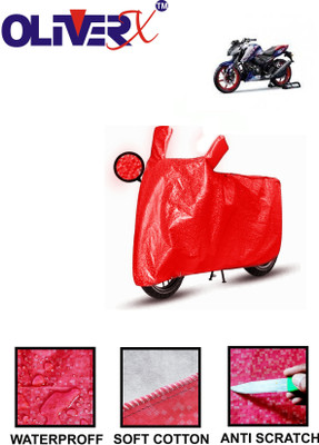 OliverX Waterproof Two Wheeler Cover for TVS(Apache RTR 165 RP, Red)
