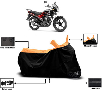 Amexride Two Wheeler Cover for Yamaha(YBR 110, Orange)