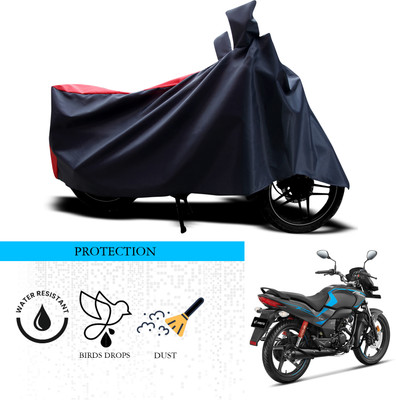 ANTHUB Waterproof Two Wheeler Cover for Hero(Passion Xpro, Black, Red)