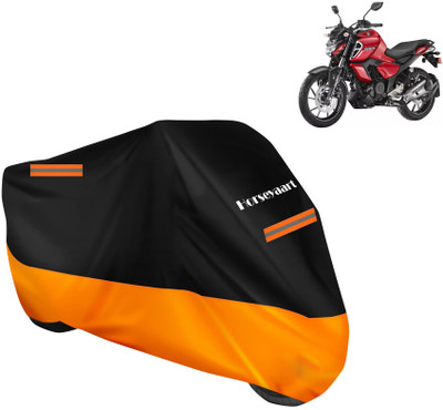 Horseyaart Waterproof Two Wheeler Cover for Yamaha(FZ FI BS6, Orange)