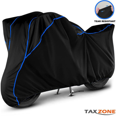 TAXZONE Waterproof Two Wheeler Cover for Suzuki(Intruder, Black, Blue)