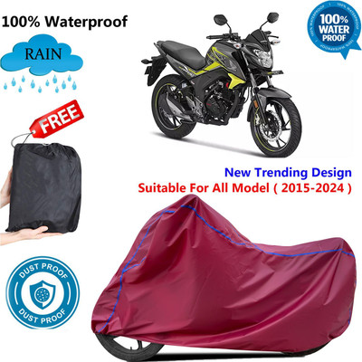 AUTOCAD Waterproof Two Wheeler Cover for Honda(CB Hornet 160R, Maroon)