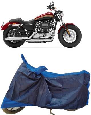 Autoprime Two Wheeler Cover for Harley Davidson(1200 Custom, Blue)