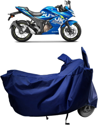 Amexride Two Wheeler Cover for Suzuki(Gixxer SF 250, Blue)