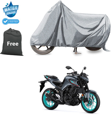 CODOKI Waterproof Two Wheeler Cover for Yamaha(MT-03, Silver)