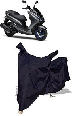 Amexride Two Wheeler Cover for Yamaha(Majesty S 155 maxi BS6, Black)