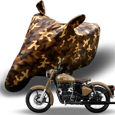 EAZ Waterproof Two Wheeler Cover for Royal Enfield(Classic 350, Multicolor)