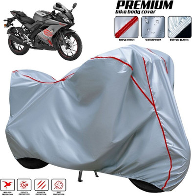SThanaveX Waterproof Two Wheeler Cover for Yamaha(R15 s, Silver, Red, Multicolor)