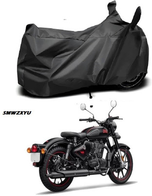 smwzxyu Waterproof Two Wheeler Cover for Universal For Bike(Meteor 350, Black)