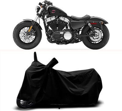 RABABLI Waterproof Two Wheeler Cover for Harley Davidson(Forty Eight, Black)