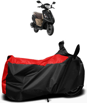 Mdstar Waterproof Two Wheeler Cover for TVS(Zest, Red, Black)