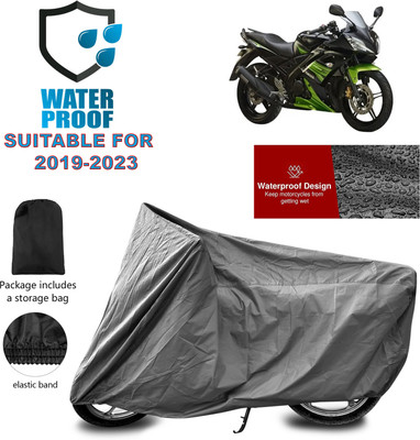 PAGORA Waterproof Two Wheeler Cover for Yamaha(YZF R15S, Grey)