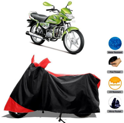 HWSXQAE Waterproof Two Wheeler Cover for Universal For Bike(Red, Black)