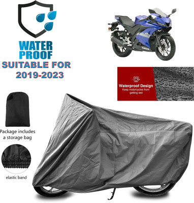 PAGORA Waterproof Two Wheeler Cover for Yamaha(R15S, Grey)