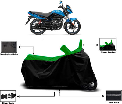 Amexride Two Wheeler Cover for Hero(MotoCorp Splendor iSmart, Green)