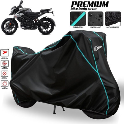 AutoGalaxy Waterproof Two Wheeler Cover for Bajaj(Pulsar NS200 BS6, Black, Blue, Multicolor)