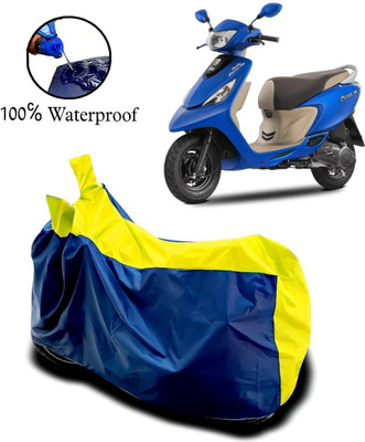 APNEK Waterproof Two Wheeler Cover for TVS(Zest 110, Yellow, Blue)