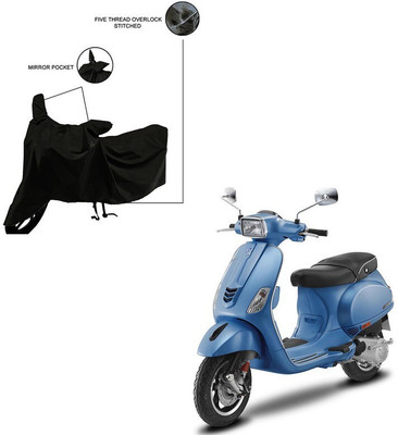 Furnish Flow Two Wheeler Cover for Vespa(Vespa SXL 150, Black)