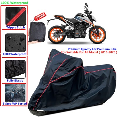 SThanaveX Waterproof Two Wheeler Cover for KTM(125 Duke, Black)