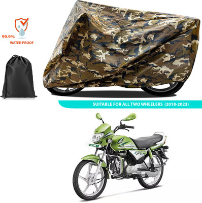 CODOKI Two Wheeler Cover for Hero(HF Deluxe Eco, Yellow)