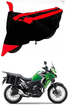 DeepShakshi AUTOMOTIVE Waterproof Two Wheeler Cover for Kawasaki(Versys X 300, Red, Black)