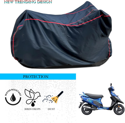 SnehaSales Waterproof Two Wheeler Cover for TVS(Scooty Pep Plus, Black)