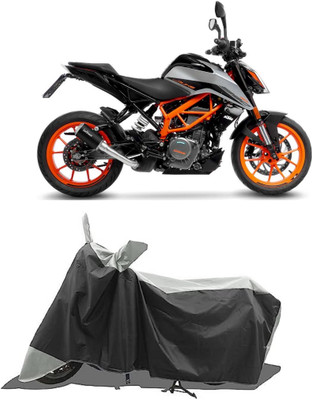 GROFATIK Two Wheeler Cover for KTM(390 Duke BS6, Grey)