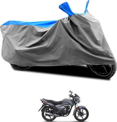 CODOKI Waterproof Two Wheeler Cover for Honda(CB Shine, Grey, Blue)