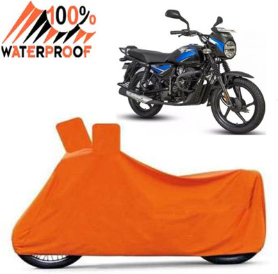 Autoinnovation Waterproof Two Wheeler Cover for Bajaj(CT110, Orange)