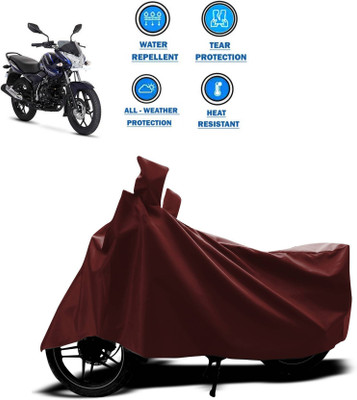 KEDIT Two Wheeler Cover for Bajaj(Discover 150 s, Maroon)
