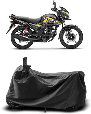 AASHTIK MART Two Wheeler Cover for Honda(CB Shine SP, Black)