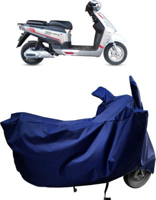Amexride Two Wheeler Cover for Hero Electric(Electric NYX BS6, Blue)