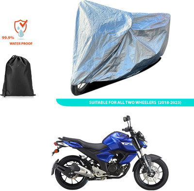 CODOKI Waterproof Two Wheeler Cover for Yamaha(FZ S V3.0 FI, Silver)