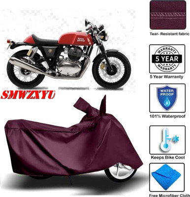 smwzxyu Waterproof Two Wheeler Cover for Royal Enfield(Hunter 350, Maroon)