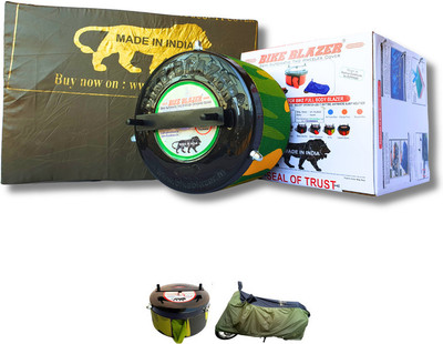 BIKE BLAZER Waterproof Two Wheeler Cover for Royal Enfield(Bullet 350, Green)