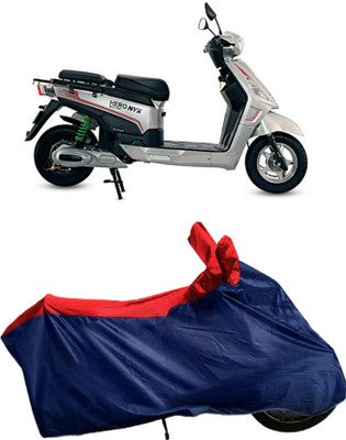 rakku Waterproof Two Wheeler Cover for Hero(Electric NYX e5, Blue, Red)